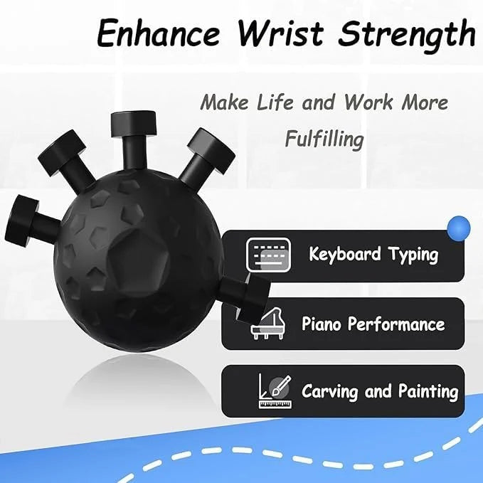 MCP Eagle Claw Finger Gripper Hand Exerciser – Adjustable Grip Strength Trainer for Fingers, Hands, Wrists & Forearms – Black